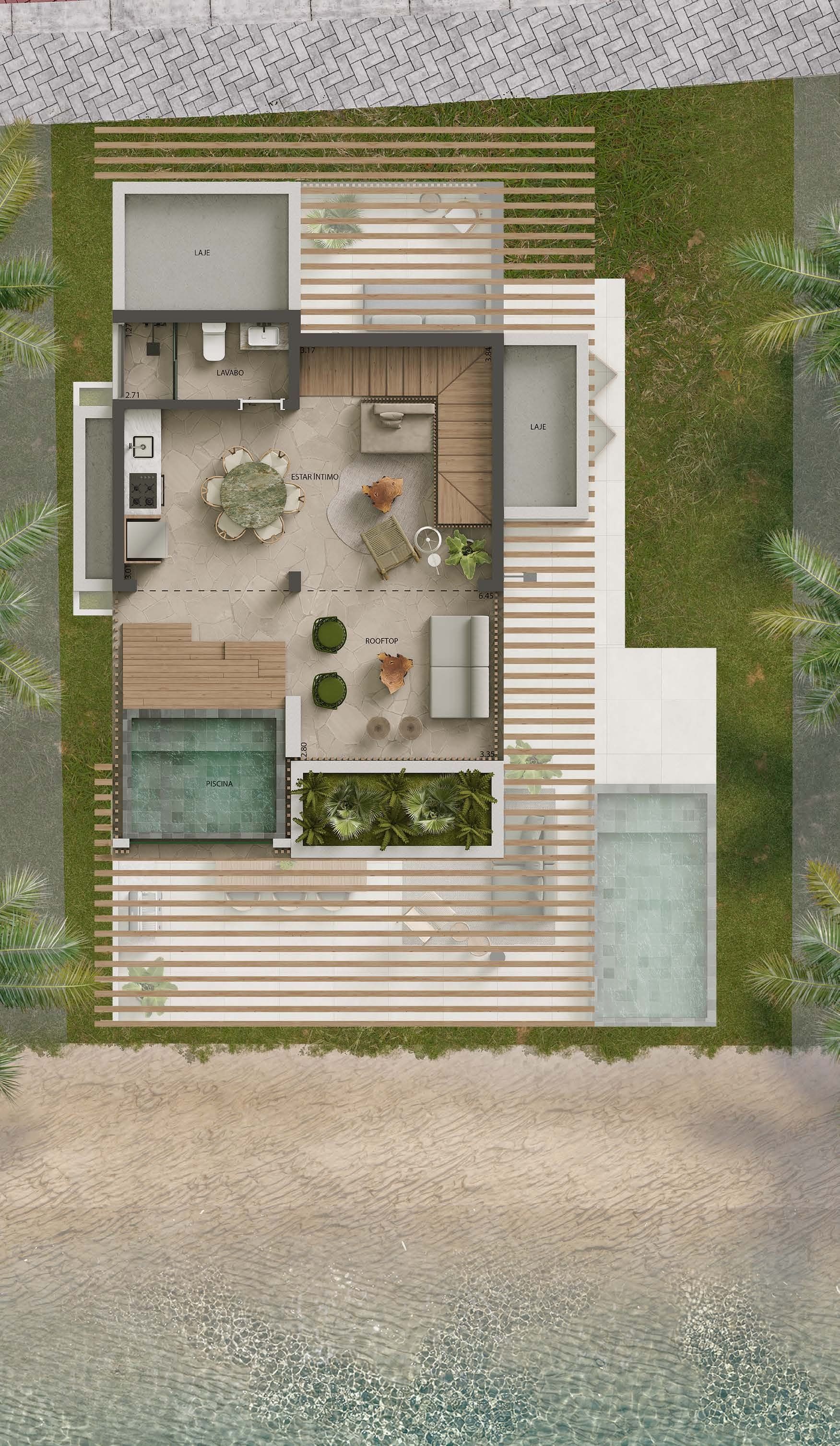 Planta Beach Lake, rooftop opcional com SPA