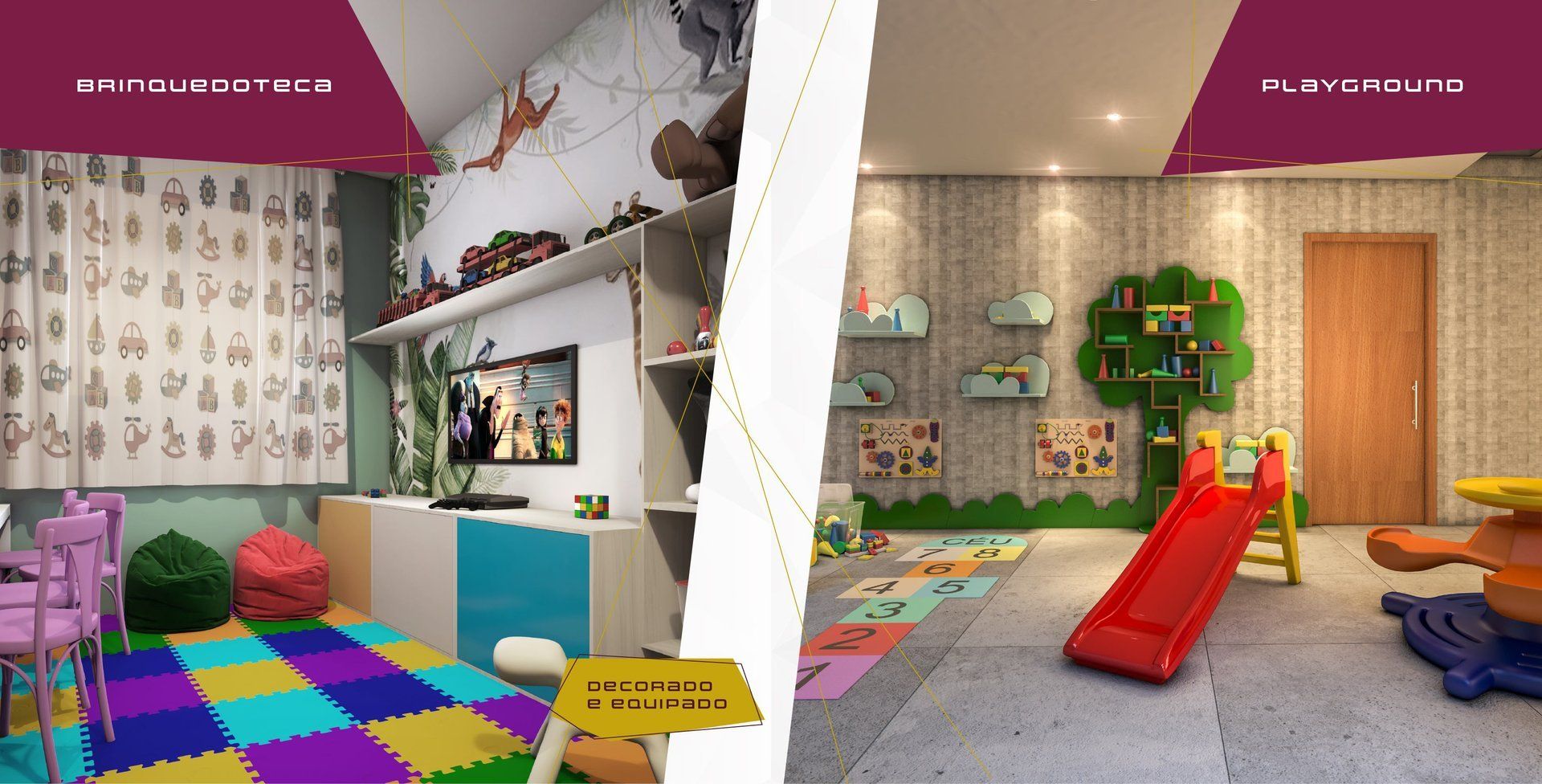 Brinquedoteca e playground