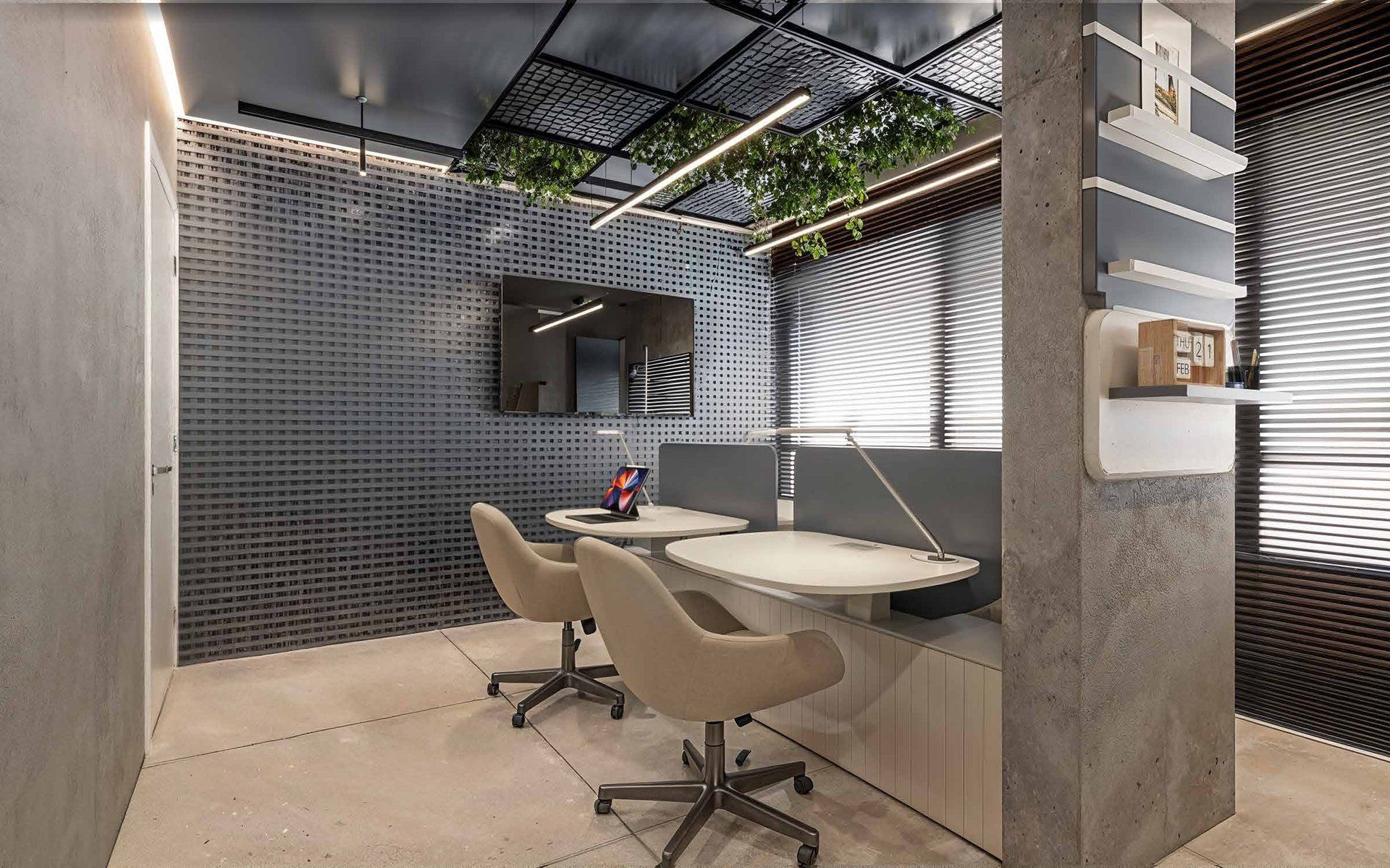 Espaço de convivência decorado