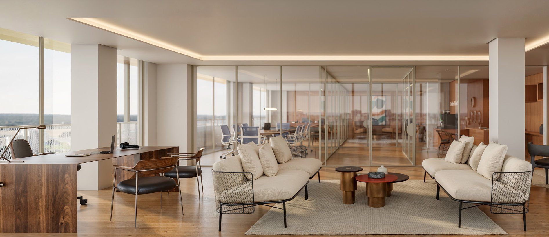 Lounge das áreas comuns climatizadas
