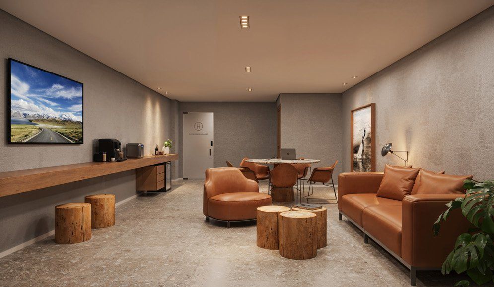 Lounge de convivência das áreas comuns