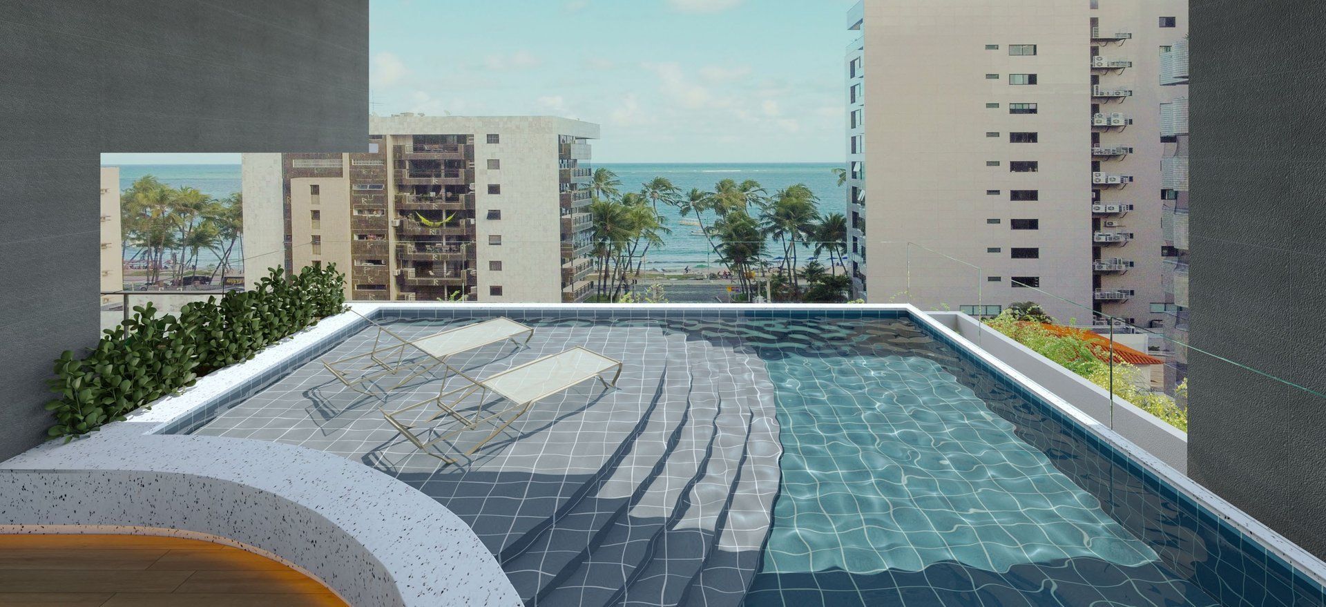 Piscina na cobertura