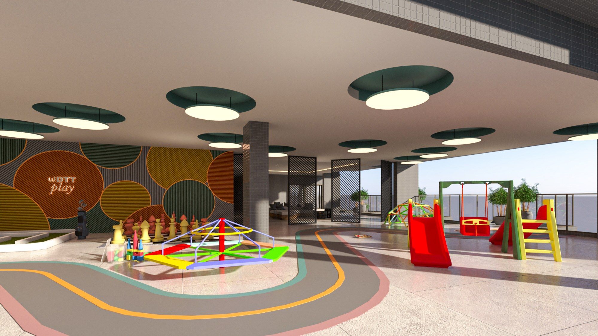 Playground ao ar livre.