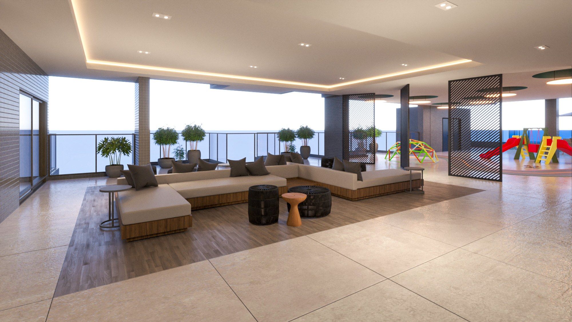 Lounge de convívio.