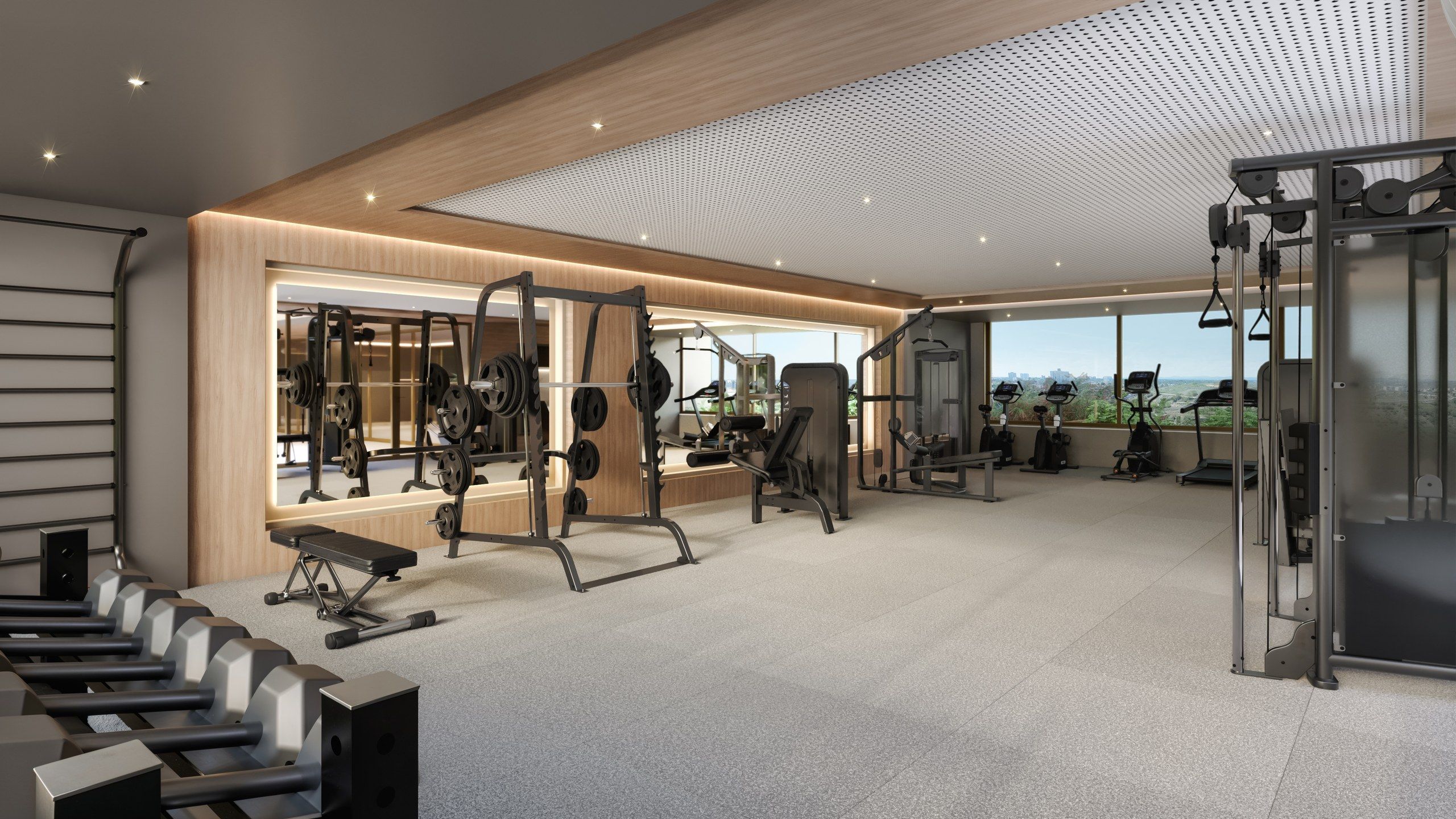 Fitness no rooftop