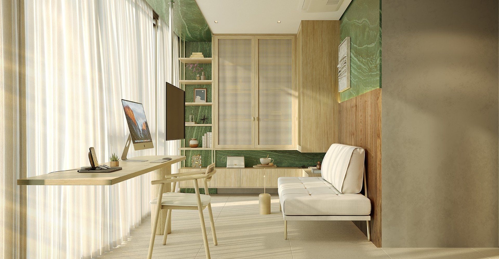 Segundo quarto montado como office (terminação 11)