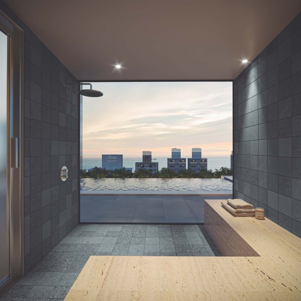 Sauna, entregue equipada